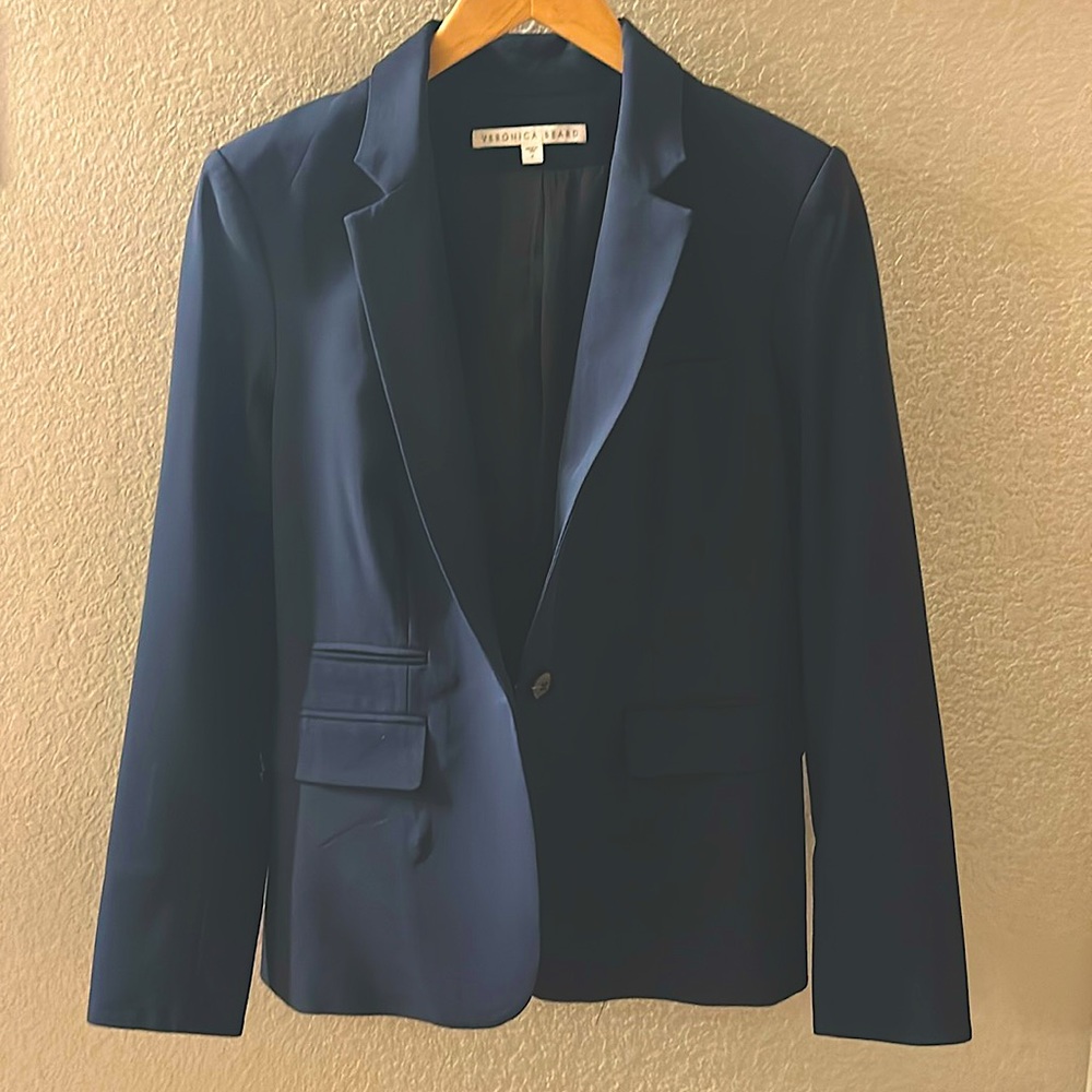 Veronica Beard Navy Marino wool Dickie Blazer size 4. Excellent condition
